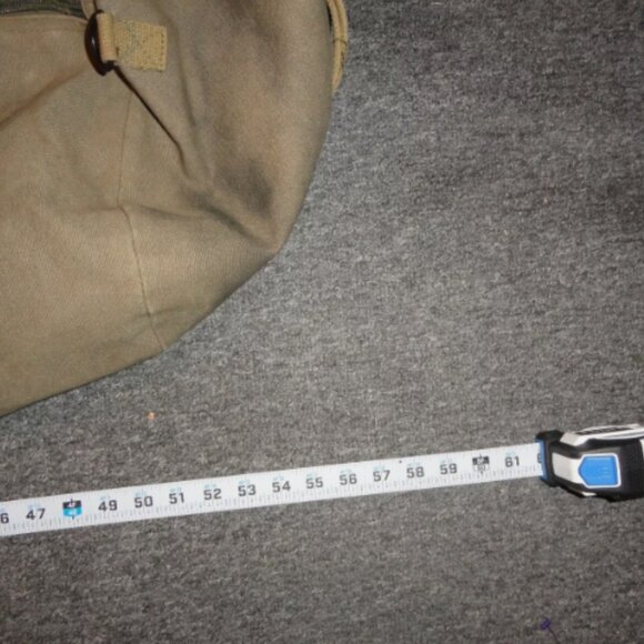 VINTAGE 1985 FRENCH FRANCE LARGE GREEN DUFFLE BAG COMMANDO SCHOOL ISSUE LD 4355 - Picture 3 of 13